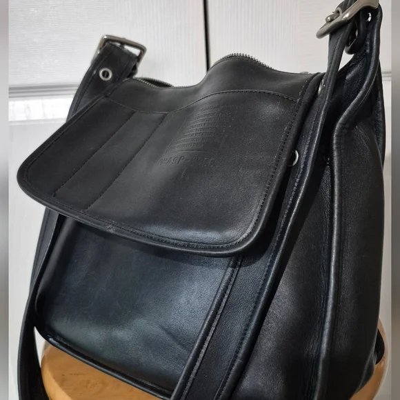 Coach Legacy Bag 9966 Nickel Hardware Vintage Black Leather Shoulder Bag - Picture 8 of 16